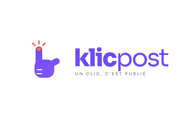 Logo Klicpost — Un clic, c'est publié